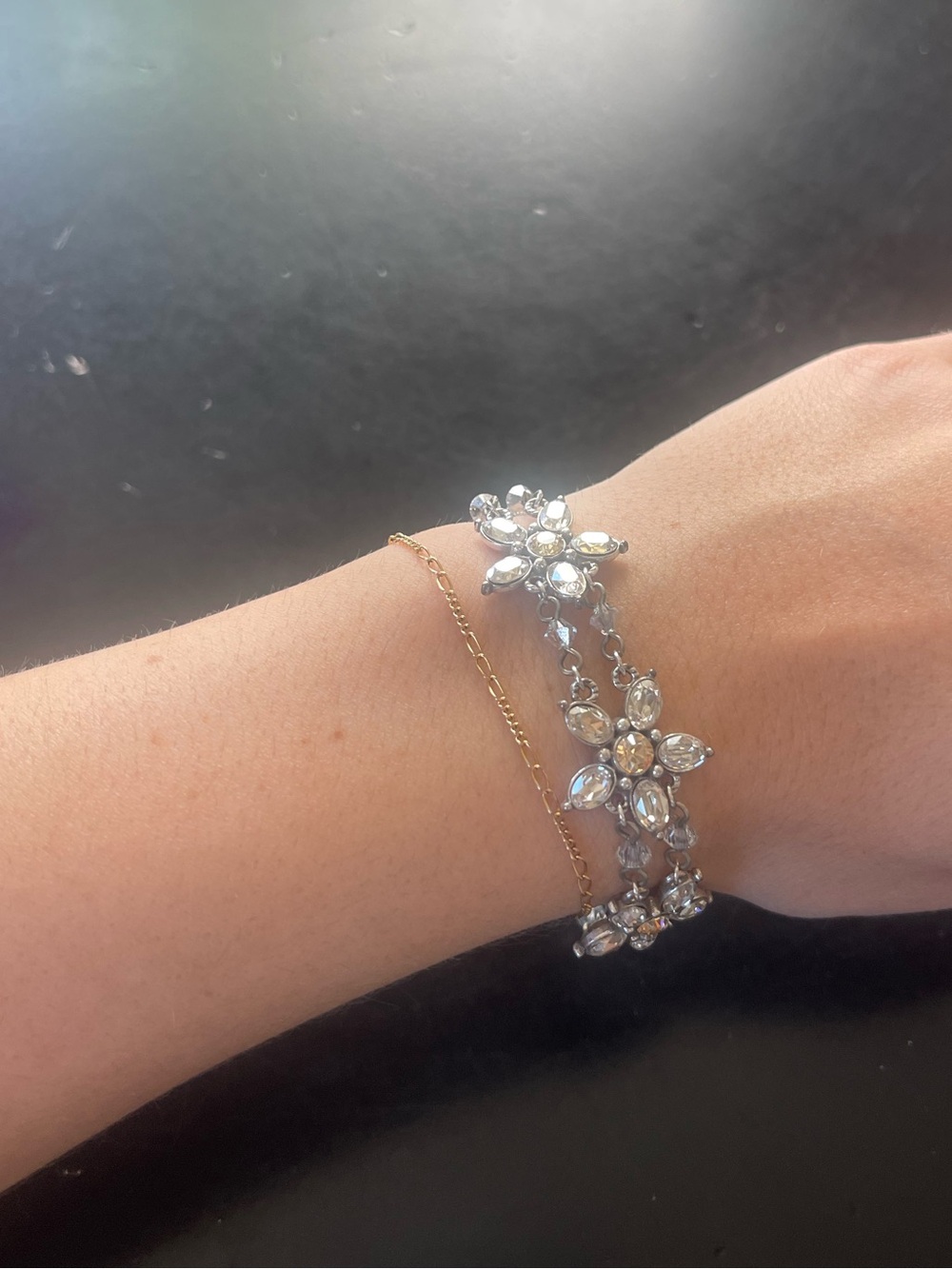 Crystal Flower Bracelet